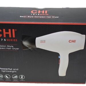 CHI 1875 Series White Salon-Style Compact Hair Dryer